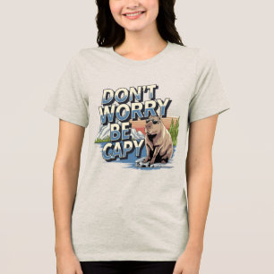 Camiseta O Oficial Não Se Preocupe Seja Capivara Vibração