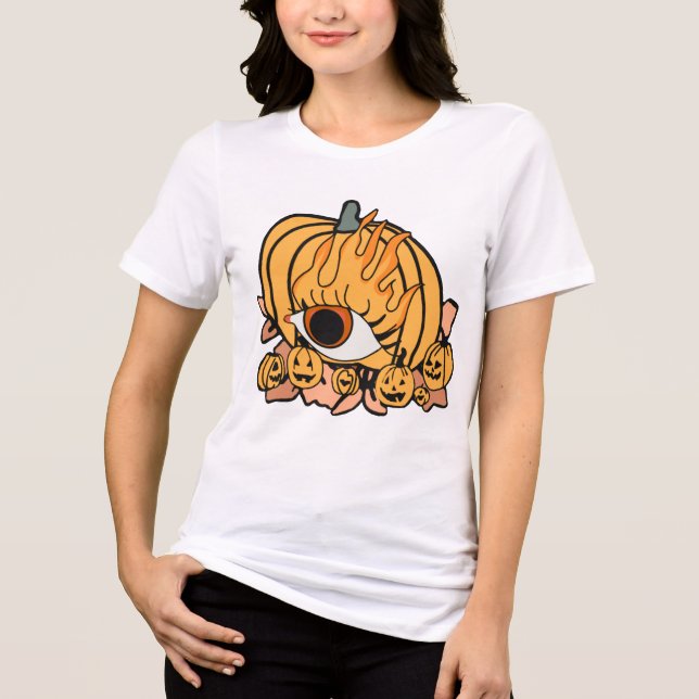 Camiseta O Olho De Pumpkin Retro (Frente)