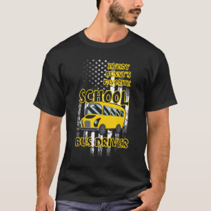 Camiseta O ônibus escolar favorito de todos os coelhos é o