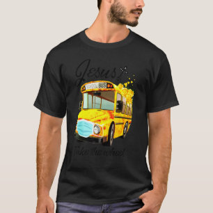 Camiseta O Ônibus Escolar Jesus Pega A Roda