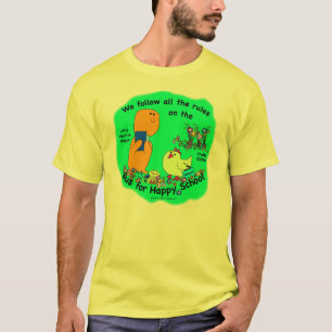 Camiseta O ônibus para a escola feliz