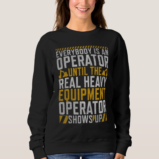 Camiseta O Operador Real Trabalhadores da Construção & Cons (Frente)