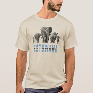 Camiseta O Orgulho Botsuana de 5 animais selvagens para os