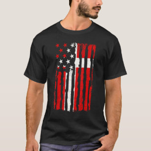 Camiseta O Orgulho Dinamarquês Americano, Bandeira da Dinam