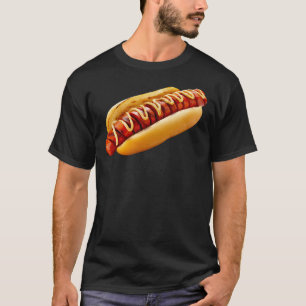 Camiseta O orgulho gay artístico do Hotdog do SlipperyJoe 