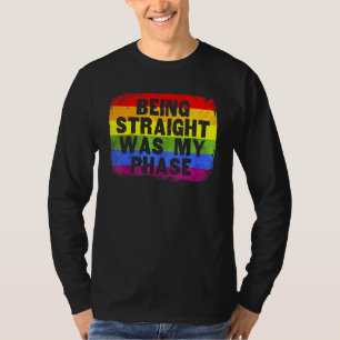Camiseta O Orgulho LGBT A Ser Hetero Foi O Meu Arco-Íris Fl