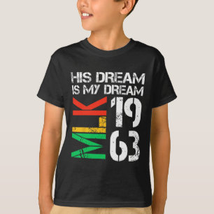 Camiseta O Orgulho Mês da História Negra Mlk 1963 Seu Sonho