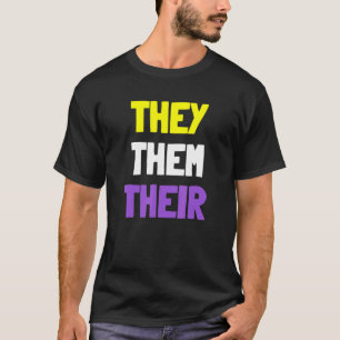 Camiseta O Orgulho Não-Binário Consubstancia-Os Na LGBTQ Nã