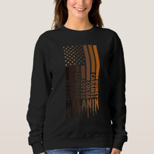 Camiseta O Orgulho Negro Melanin America Sinaliza Black His