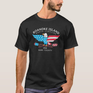Camiseta O Orgulho Patriótico Nc Summer, Ilha De Roanoke, N