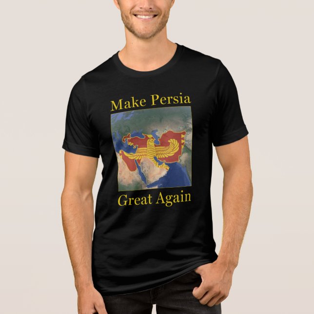 Camiseta O Orgulho Persa Torna Excelente Da Pérsia Novament (Frente)