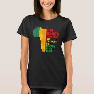 Camiseta O Orgulho Todo Mês Africano Orgulho Preto