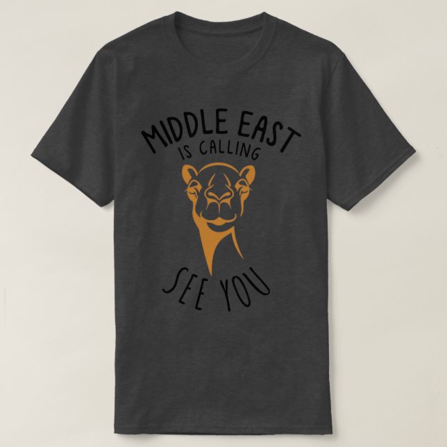 Camiseta O Oriente Médio Está Chamando (Frente do Design)