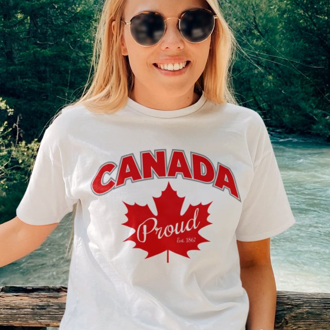 Camiseta "O Oriente Orgulhoso do Canadá. 1867" Com Gráfico  (Criador carregado)