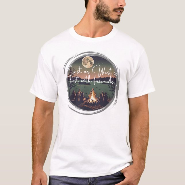 Camiseta O Oriente ou o Ocidente são os melhores amigos (Frente)