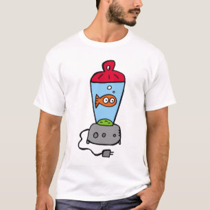 Camiseta O original agrada o peixe dourado em um