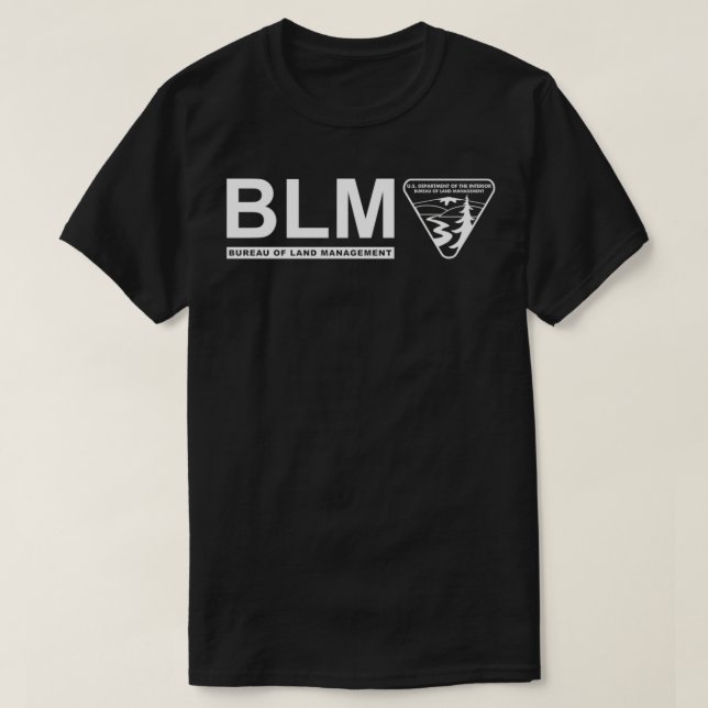 Camiseta O original BLM Bureau of Land Management White (Frente do Design)
