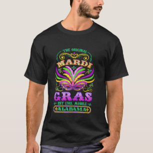 Camiseta O original Mardi Gras Mobile Alabama 1703