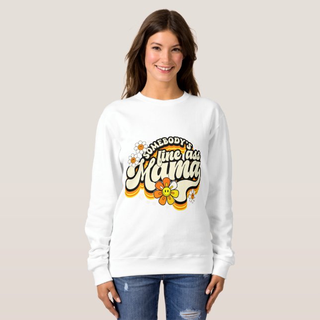 Camiseta O ótimo retro da mamãe. (Frente Completa)