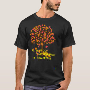 Camiseta O Outono de Lucmarty é Prova Folhas de Bordo Abóbo
