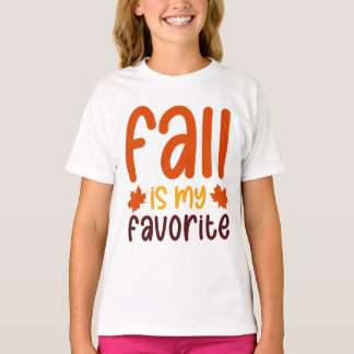 Camiseta O Outono É Meu Favorito - Design de Citação Aconch