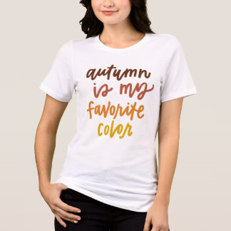 Camiseta "O Outono É Minha Cor Favorita"