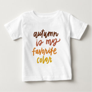 Camiseta "O Outono É Minha Cor Favorita"