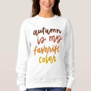 Camiseta "O Outono É Minha Cor Favorita"