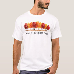 Camiseta O Outono É Minha Cor Favorita Amante Do Outono