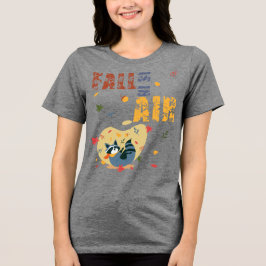 Camiseta O Outono Está no Ar Guaxinim de Outono
