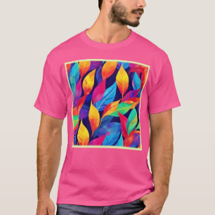 Camiseta O outono Vibrante deixa a arte Abstrato