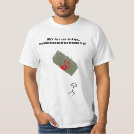 Camiseta O pacote de cuidado olha para fora!