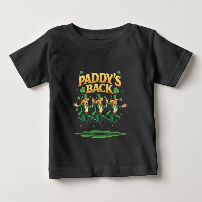 Camiseta O Paddy está de volta com um Trump engraçado no Di (Frente)