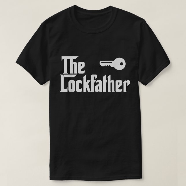 Camiseta O padre Funny Locksmith T Shi (Frente do Design)