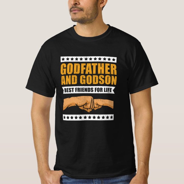 Camiseta O Padrinho E O Godson São Os Melhores Amigos Da Vi (Frente)