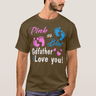 Camiseta O Padrinho Rosa Ou Azul Te Ama O Par Da Revelação