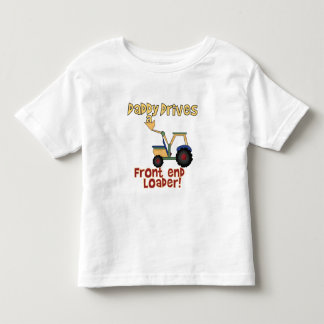 Camiseta O pai conduz um carregador da parte frontal