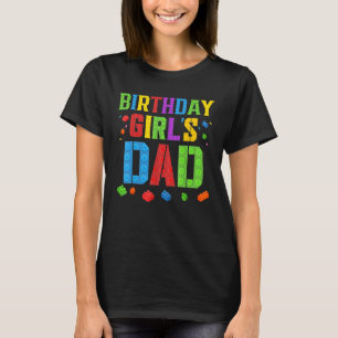 Camiseta O Pai da garota de aniversário bloqueia o mestre c