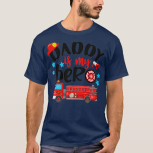 Camiseta O Pai das Crianças é o Pai do Bombeiro Orgulhoso