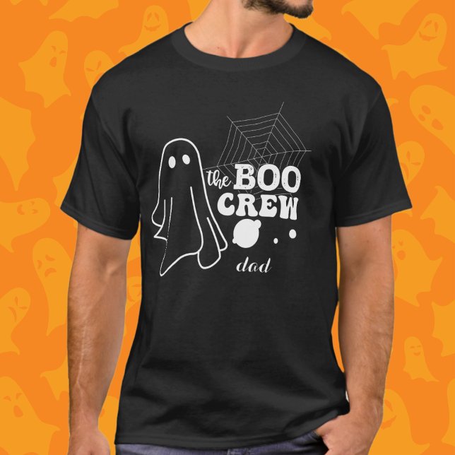 Camiseta O Pai de Combinação da Família Boo Crew White Hall (Criador carregado)