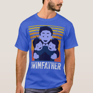 Camiseta O Pai Dia de os pais Gêmeo dos Gêmeos Anunciado