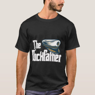 Camiseta O Pai do Pier Barco Divertido de Pesca Pai Capitão