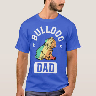 Camiseta O Pai do Vintage Bulldog Oferece presentes para o 
