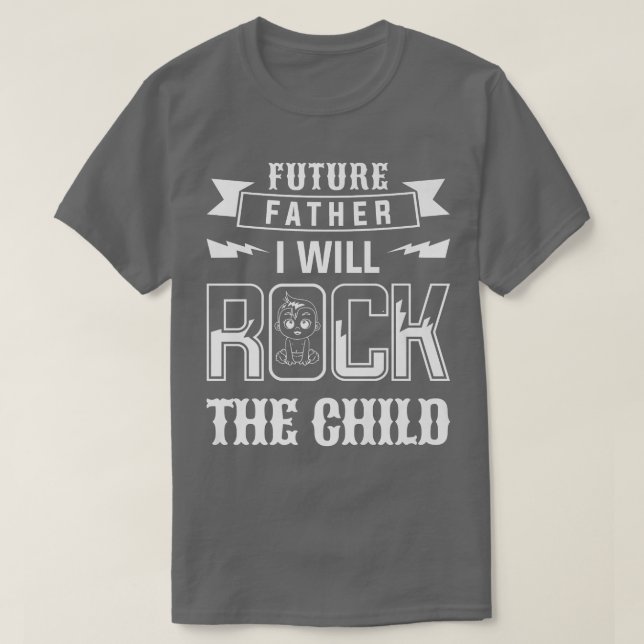 Camiseta O Pai Futuro Eu Vou Balançar A Revelação Do Gênero (Frente do Design)