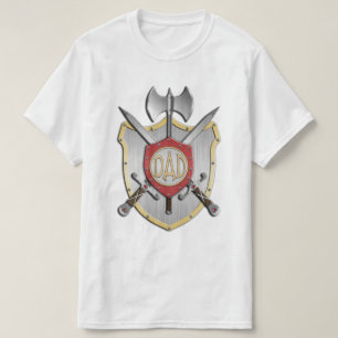Camiseta O pai Knights a crista da batalha