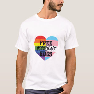Camiseta O pai livre abraça bens da qualidade de LGBTQ (E)