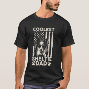 Camiseta O Pai Mais Legal Vintage Bandeira Americana Funny