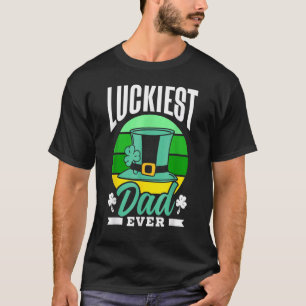Camiseta O Pai Mais Sortudo Da Irlanda Verde - St Patricks