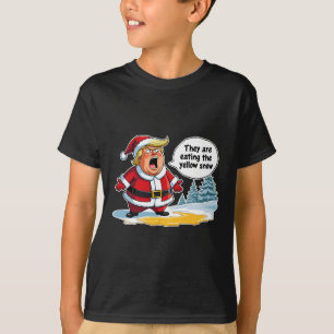 Camiseta O Pai Natal Está Comendo O Yo.