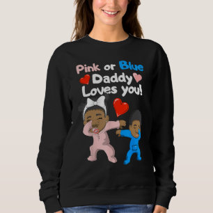 Camiseta O Pai Negro Rosa Ou Azul Te Ama De Gênero Rev